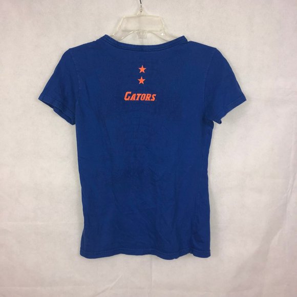 Women's Rise Up UF University of Florida Gator Basketball Blue T-Shirt Sz S - Picture 2 of 3